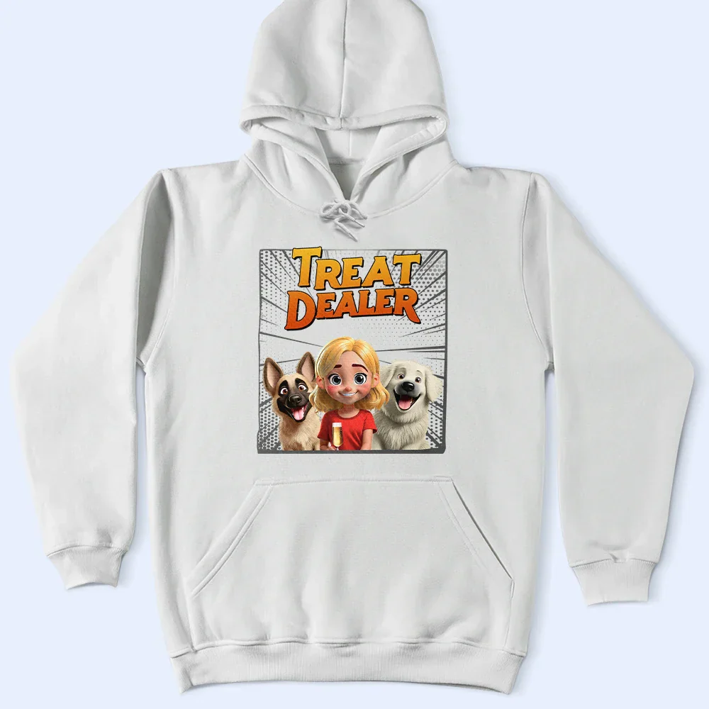 Dog Treat Dealer 3D Effect - Personalized T Shirt - Image 4