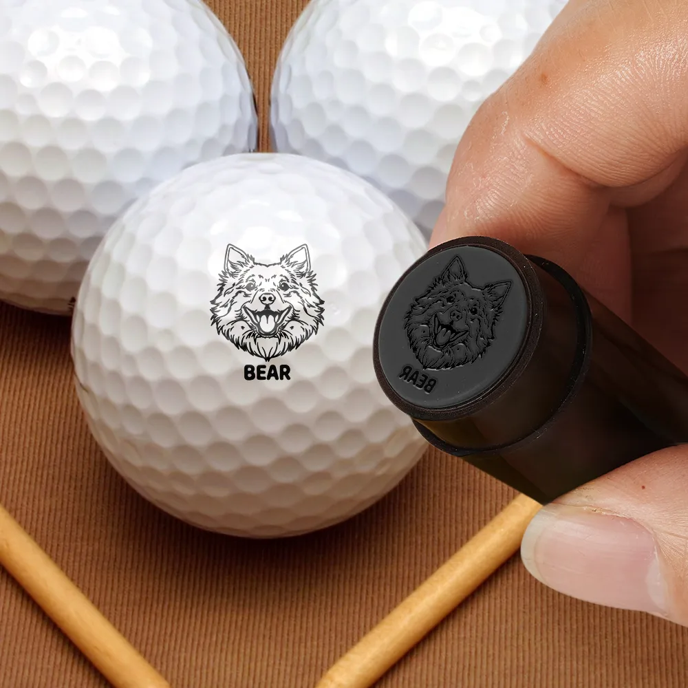 Dogs Make Me Happy - Personalized Golf Ball Stamp With Metal Storage Box - Image 2
