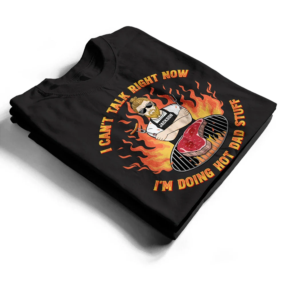 Doing Hot Dad Stuff - Personalized T Shirt - Image 2
