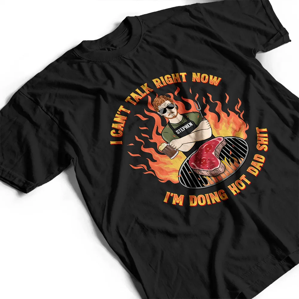 Doing Hot Dad Stuff - Personalized T Shirt - Image 3