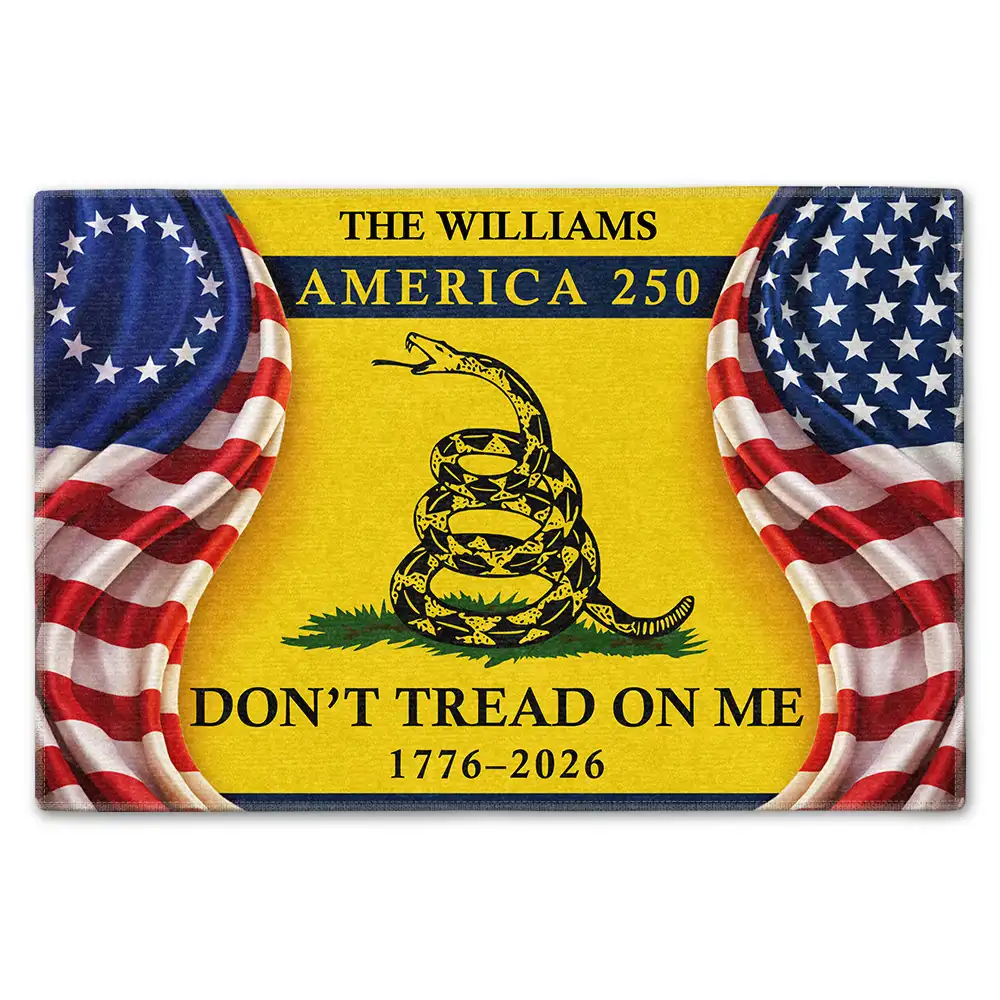 Dont Tread On Me America 250th - Personalized Doormat