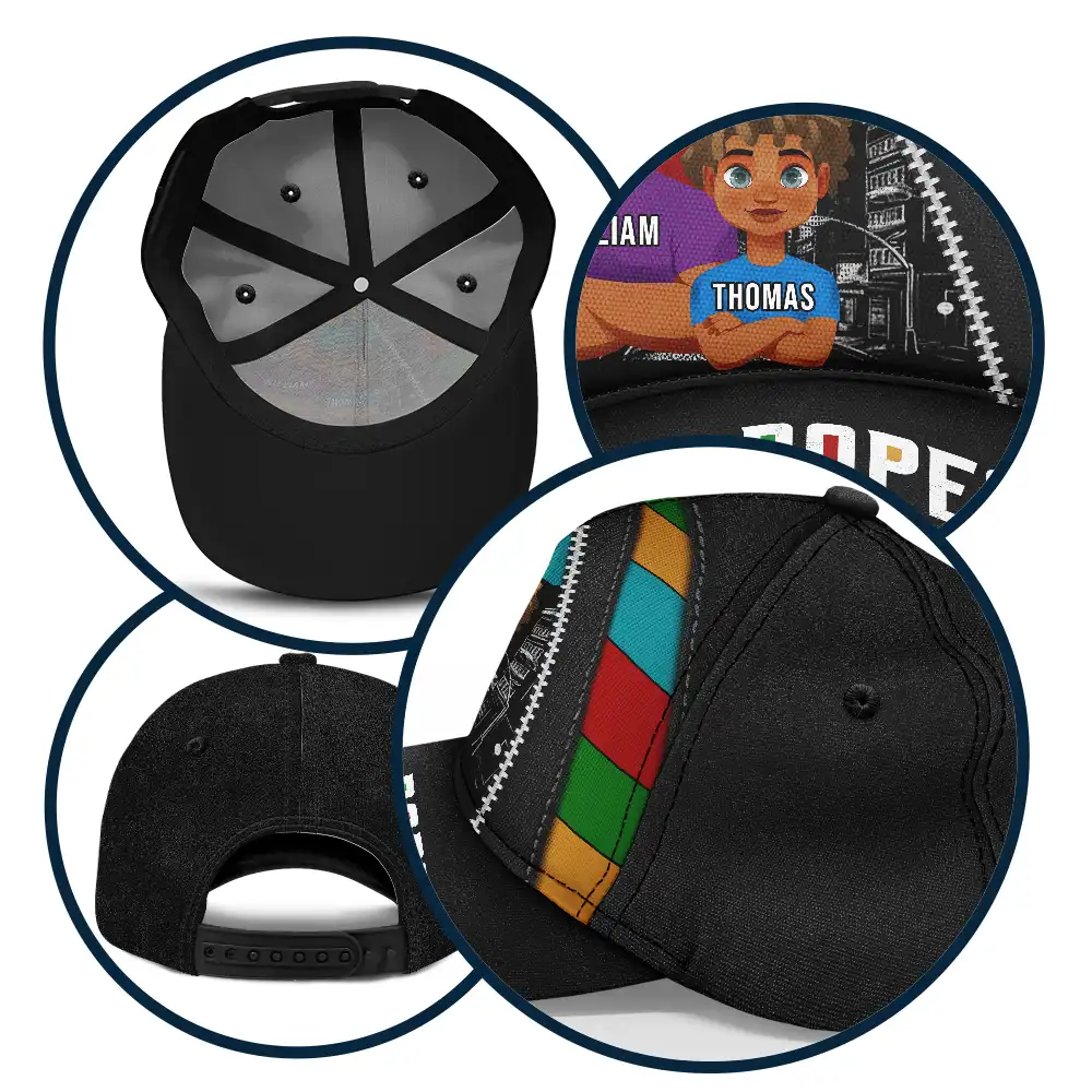 Dopest Black Dad - Personalized Classic Cap - Image 5
