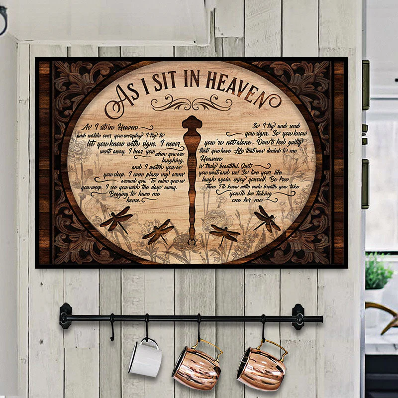 Dragonfly As I Sit In Heaven Customized Poster - Image 4