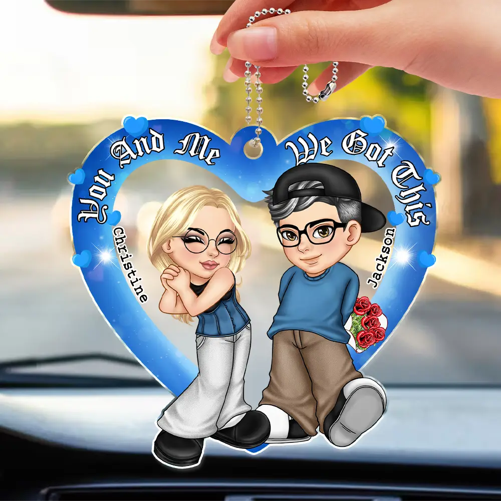 Drive Safe I Love You - Personalized Acrylic Car Hanger - Image 3