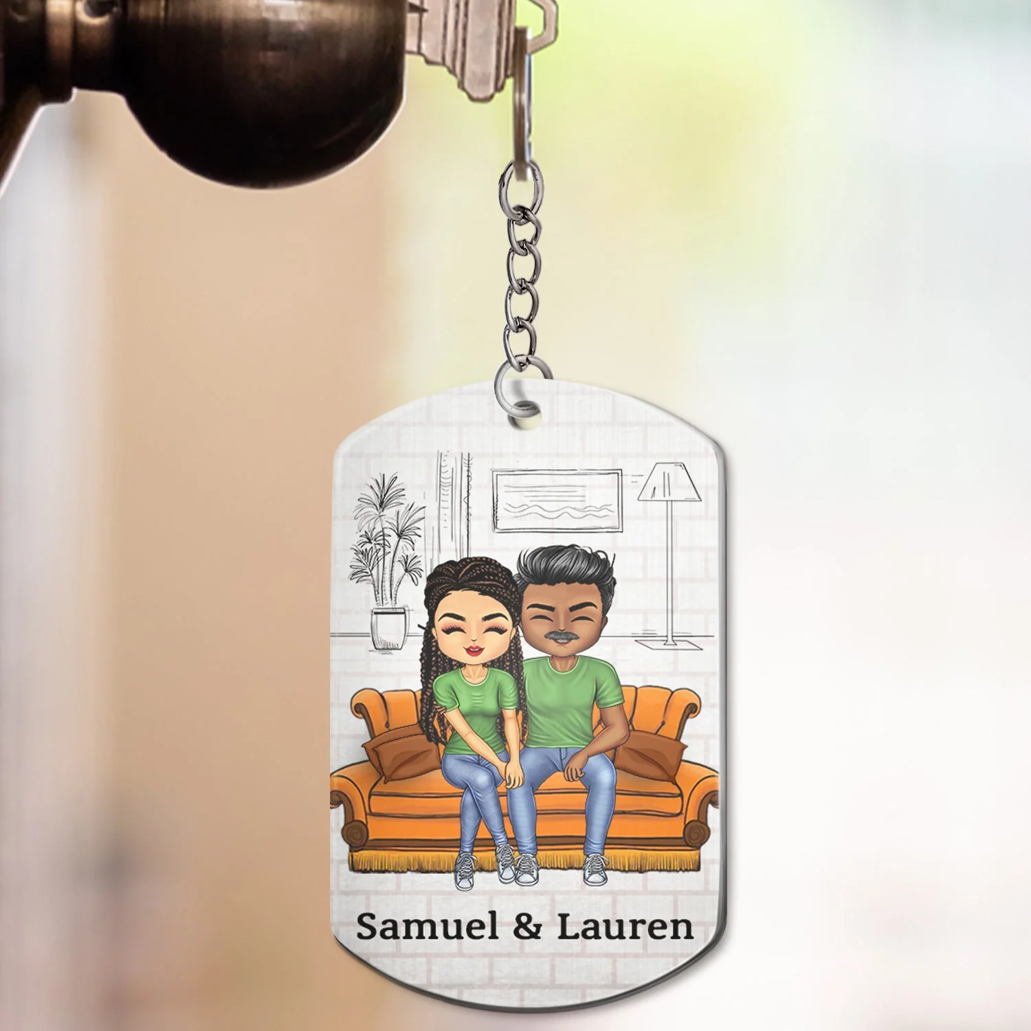 Drive Safe No One Else Will Tolerate Me - Birthday, Loving, Anniversary Gift For Spouse, Husband, Wife, Couple - Personalized Aluminum Keychain - Image 3