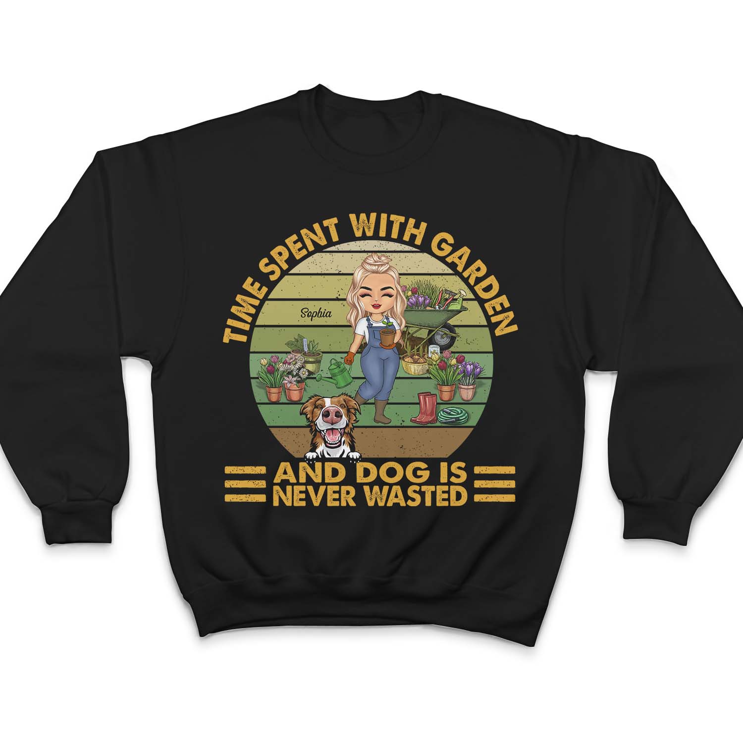 Easily Distracted By Plants And Pets - Gift For Gardener, Pet Lovers, Dog Mom, Cat Mom, Dog Dad, Cat Dad - Personalized Custom T Shirt - Image 5
