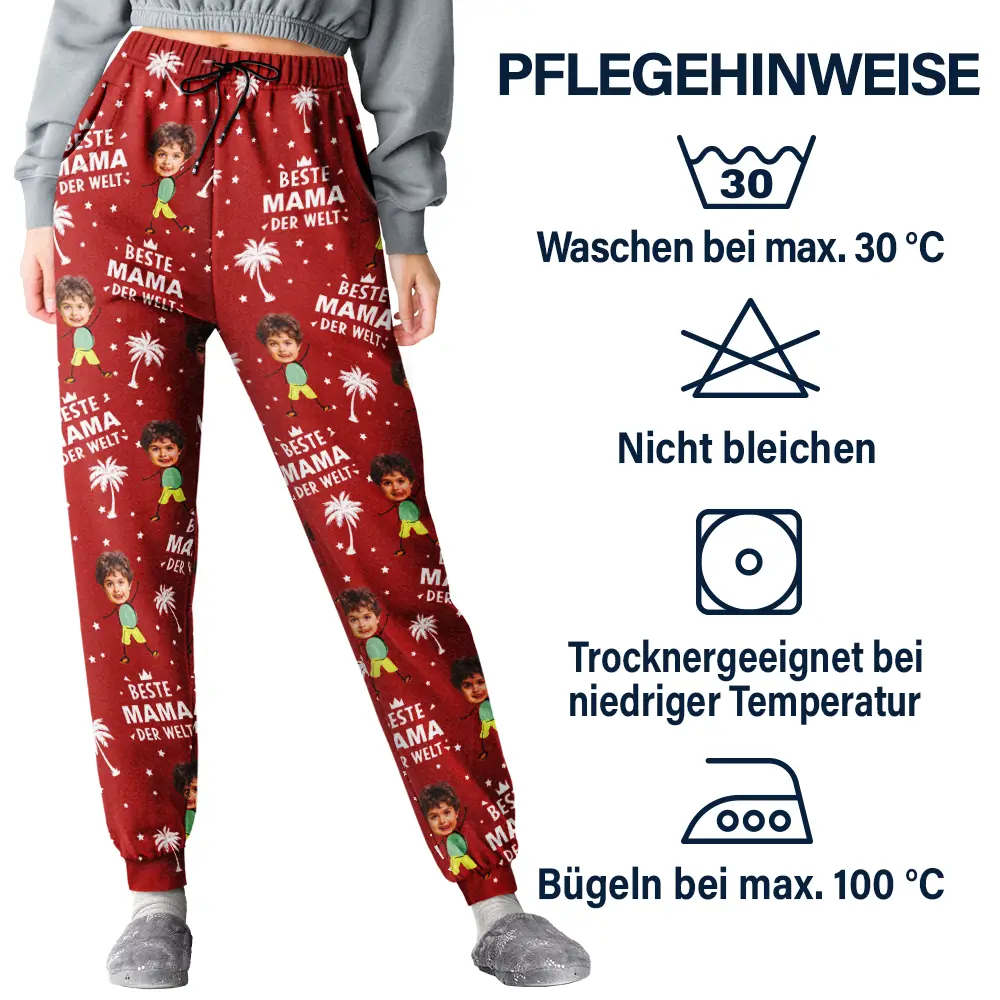 Eigenes Foto Beste Eltern Und Großeltern der Welt - Personalisiertes Pyjamahose - Image 6