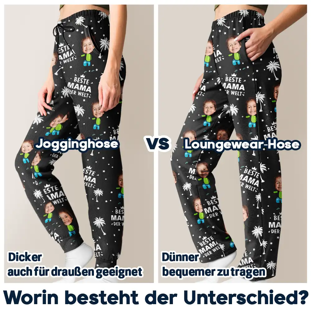Eigenes Foto Beste Eltern Und Großeltern der Welt - Personalisiertes Pyjamahose - Image 7