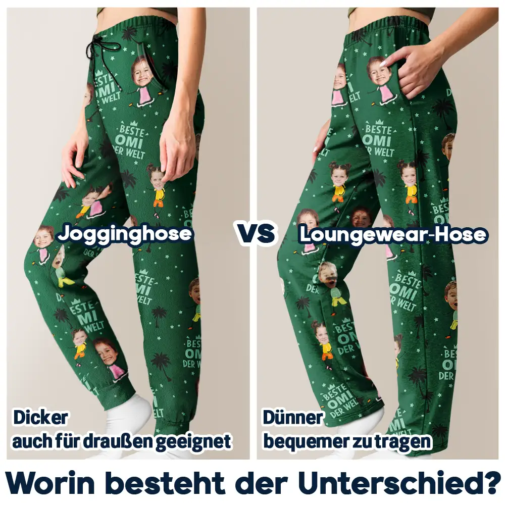 Eigenes Foto Beste Mama Oma Der Welt - Personalisierte Pyjamahose - Image 7