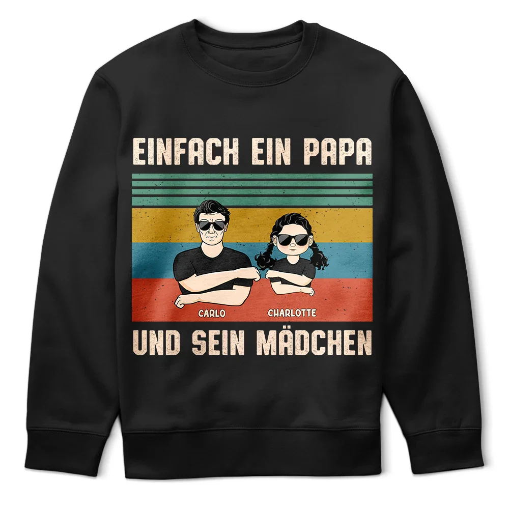 Einfach Ein Papa Und Sein Mädchen - Geschenk Für Den Vater - Personalisiertes T Shirt - Image 5