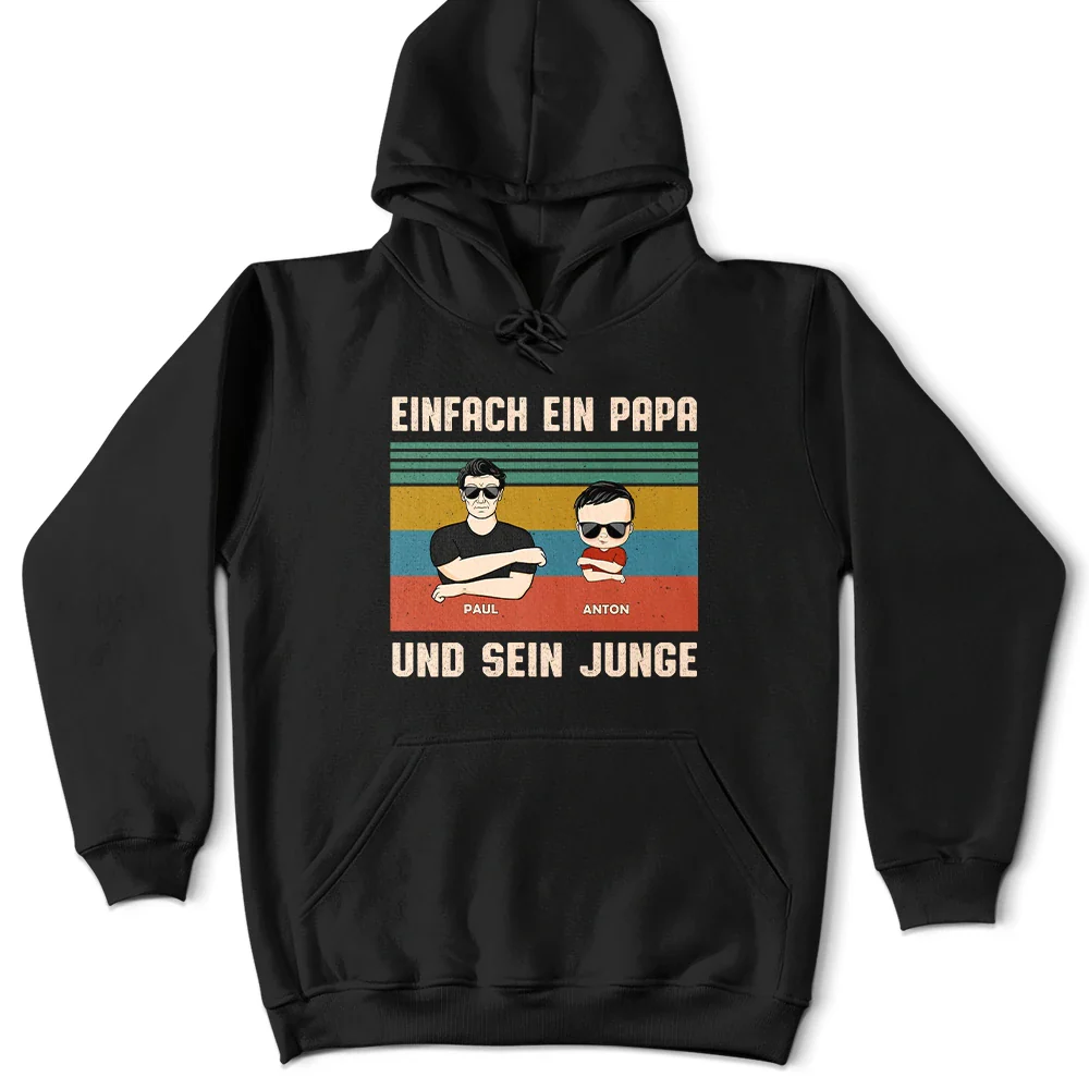 Einfach Ein Papa Und Seine Mädchen - Geschenk Für Den Vater - Personalisiertes T Shirt - Image 4