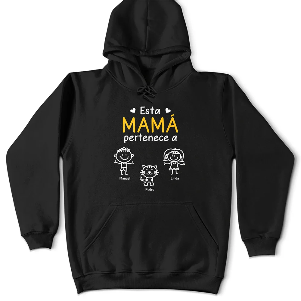 Este Abuelo Esta Abuela Este Papá Esta Mamá Pertenece A - Camiseta Personalizada - Image 4