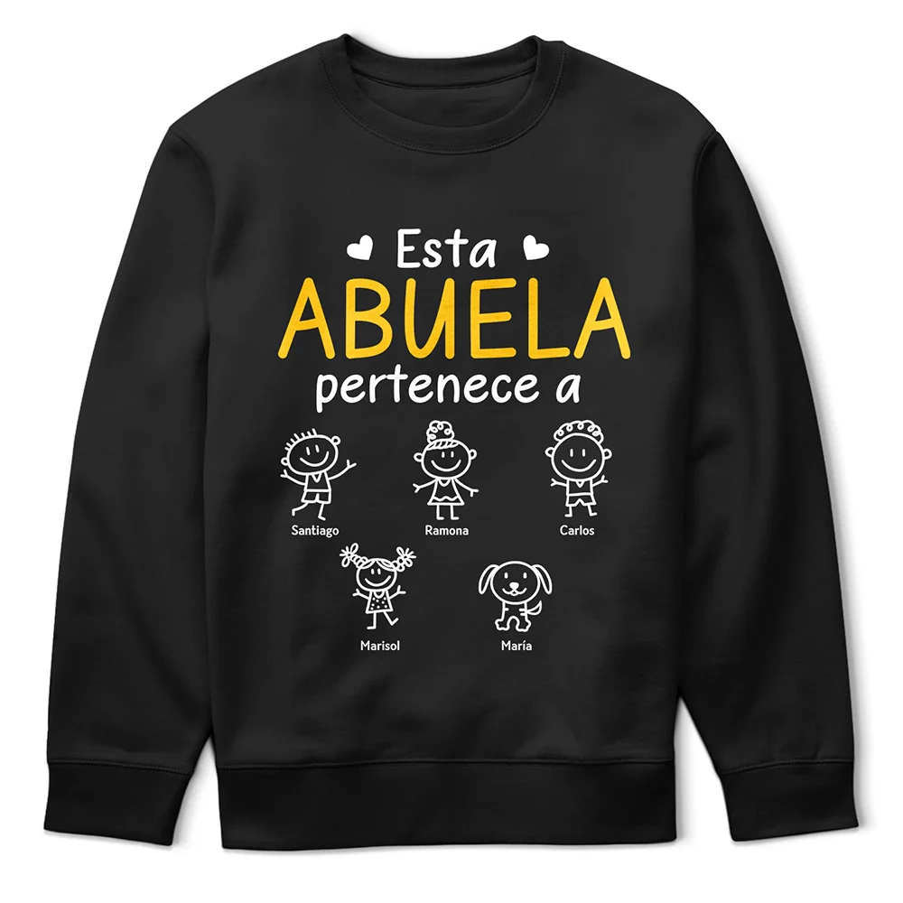 Este Abuelo Esta Abuela Este Papá Esta Mamá Pertenece A - Camiseta Personalizada - Image 5