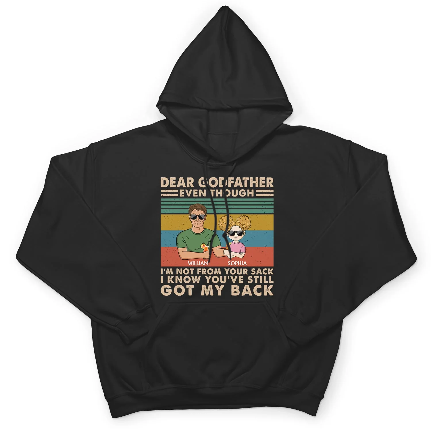 Even Though I'm Not From Your Sack - Birthday, Loving Gift For Stepdad, Stepfather, Bonus Dad, Insta-dad - Personalized Custom T Shirt - Image 4