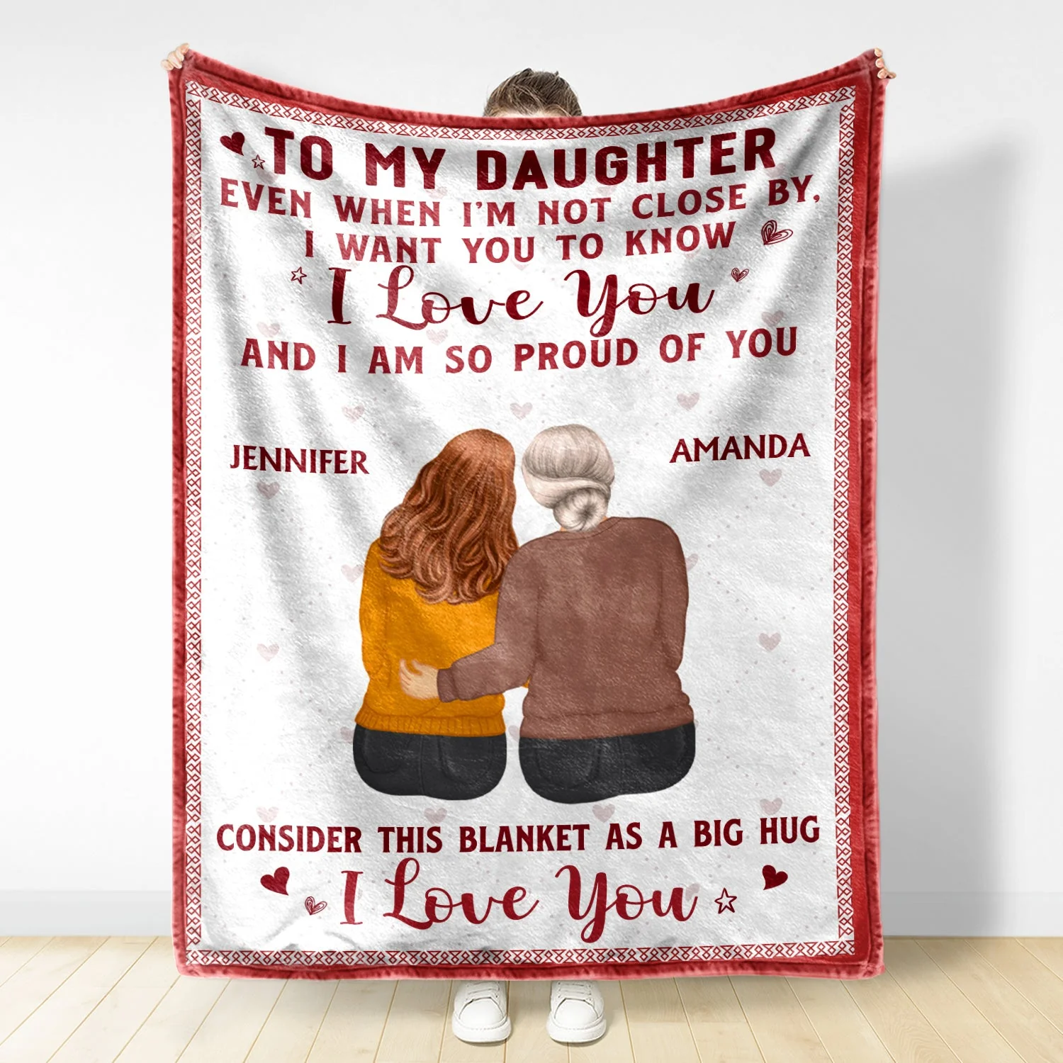Even When I'm Not Close By - Gift For Sisters, Besties, Daughters - Personalized Fleece Blanket - Image 2