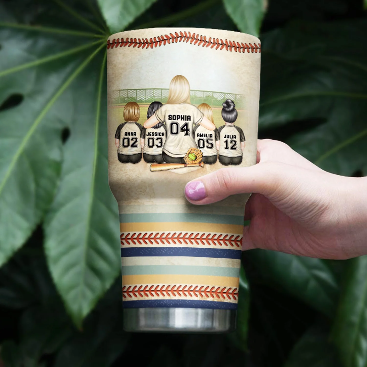 Every Baseball Softball Player Who Believes In - Birthday, Loving Gift For Sport Fan, Mom, Mother - Personalized Custom 30 Oz Tumbler - Image 4