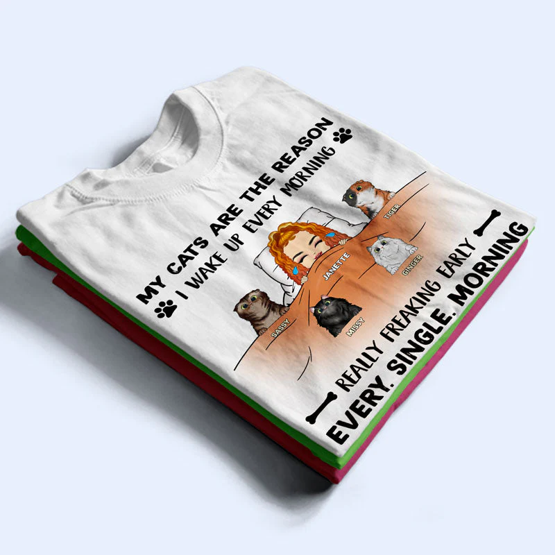 Every Single Morning - Gift For Dog And Cat Lovers - Personalized Custom Hoodie - Image 2