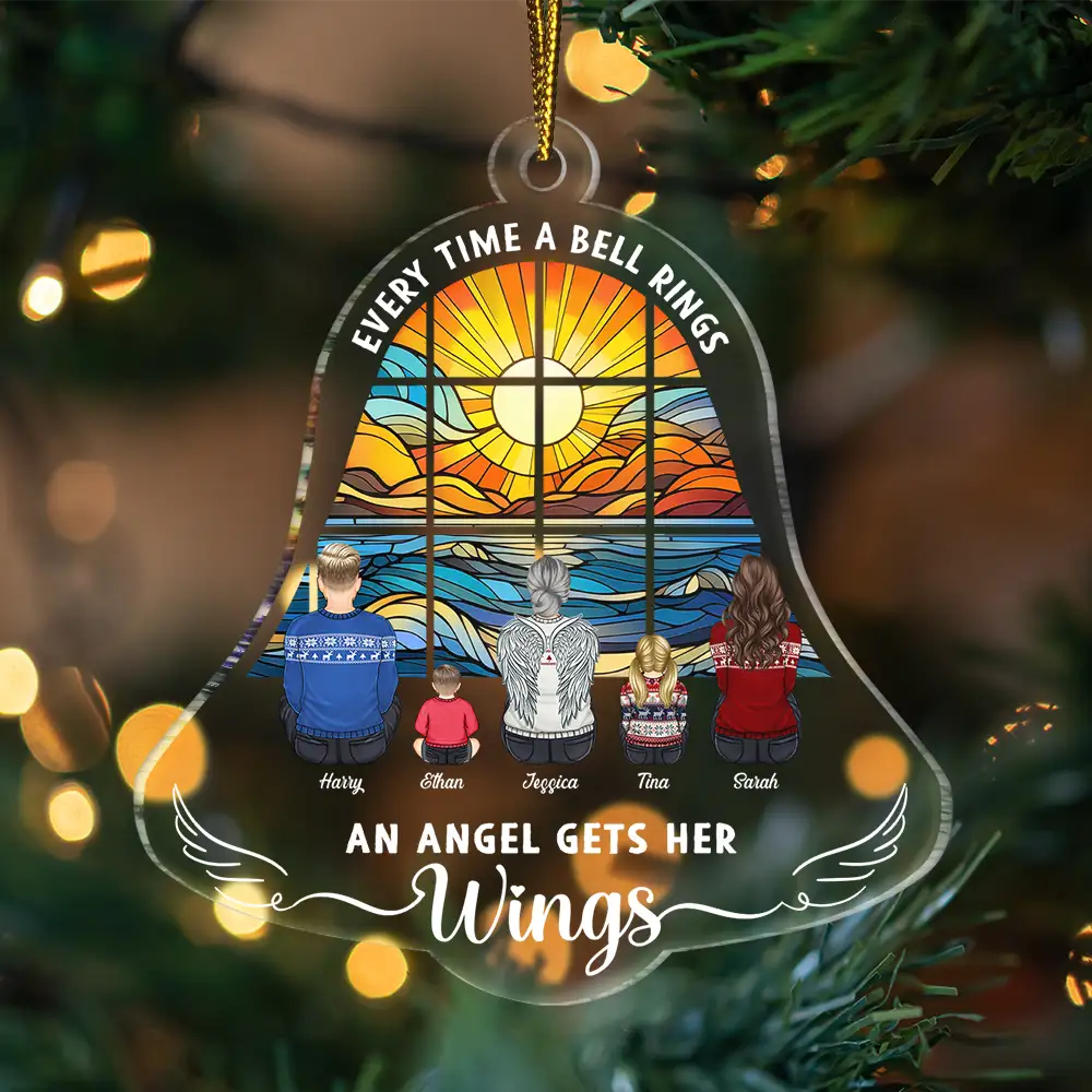 Every Time A Bell Rings - Personalized Custom Shaped Acrylic Ornament - Image 3