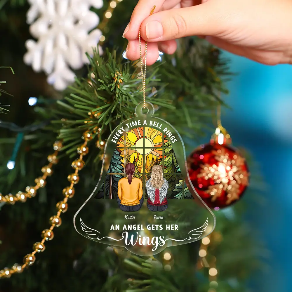 Every Time A Bell Rings - Personalized Custom Shaped Acrylic Ornament - Image 4