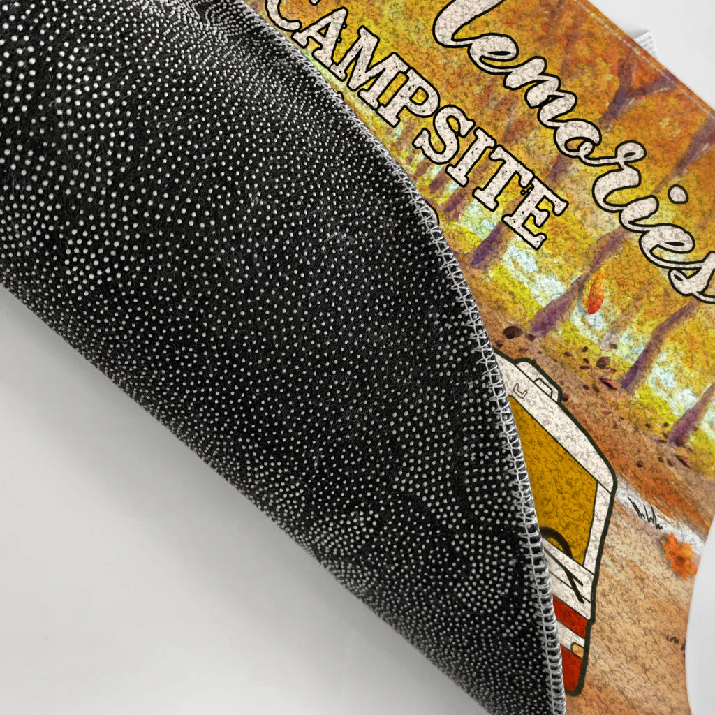 Fall Camping Making Memories One Campsite At A Time - Personalized Custom Doormat - Image 3