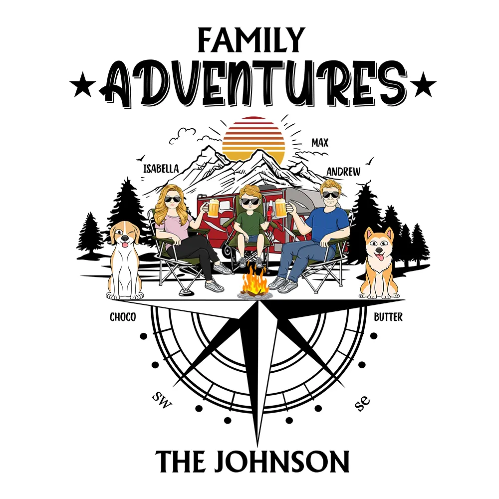 Family Adventures - Personalized Decor Decal - Image 2