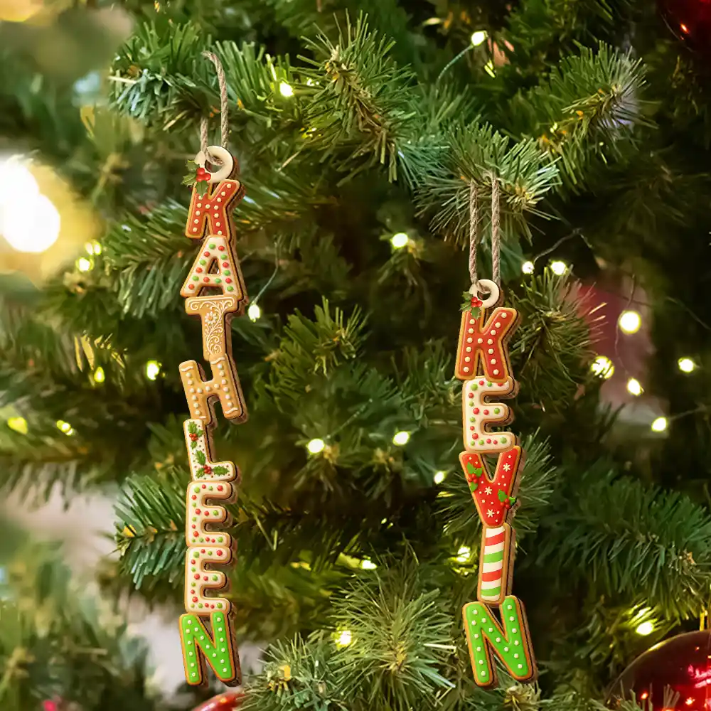Family Couple Best Friend - Personalized Custom Shaped Wooden Ornament - Image 6
