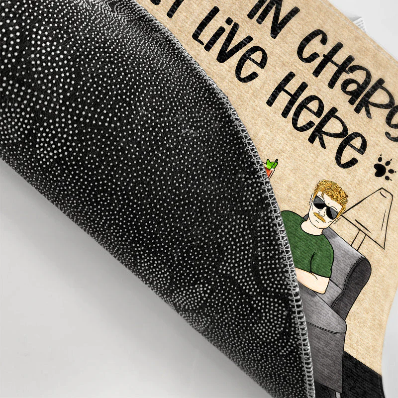 Family Couple The Cats Are In Charge - Gift For Cat Lovers - Personalized Custom Doormat - Image 3