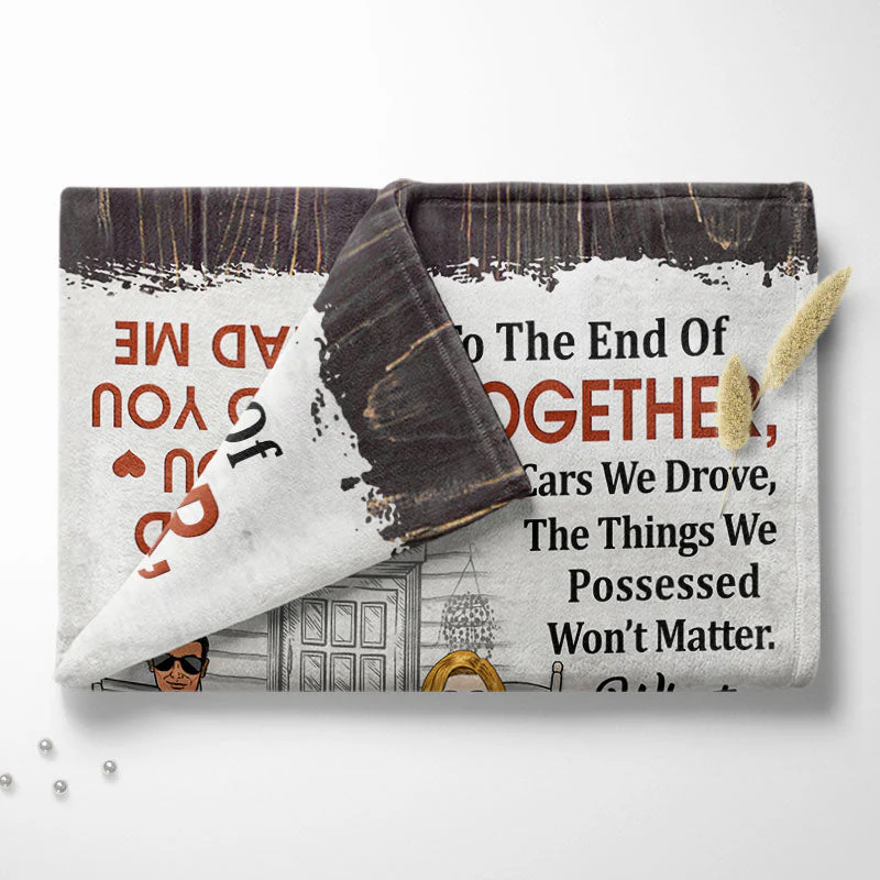 Family Couple The Day I Met You - Couple Gift - Personalized Custom Blanket - Image 4