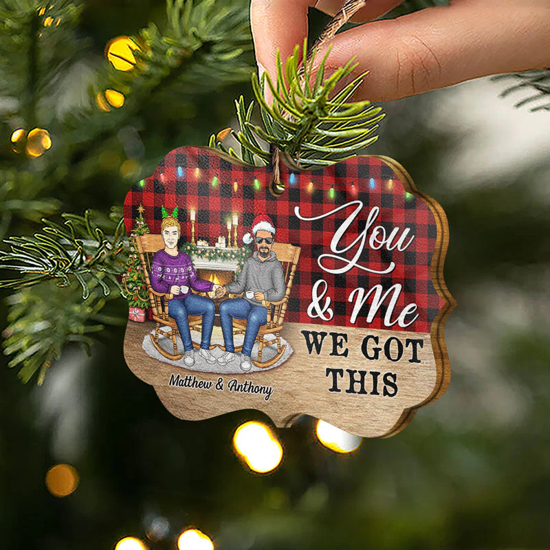Family Couple The Day I Met You Husband And Wife - Christmas Gift For Couples - Personalized Wooden Ornament - Image 2