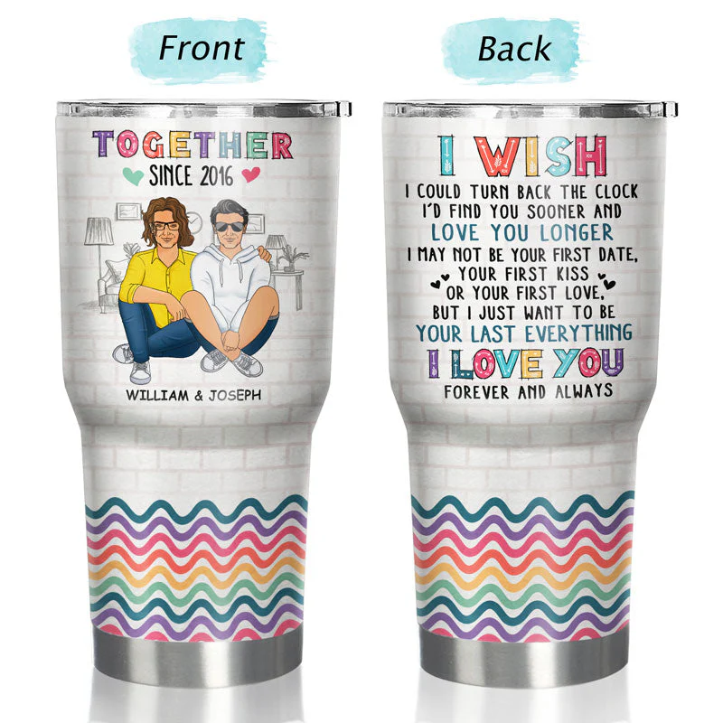 Family Couple The Day I Met You Husband And Wife - Gift For Couples - Personalized Custom 30 Oz Tumbler - Image 3