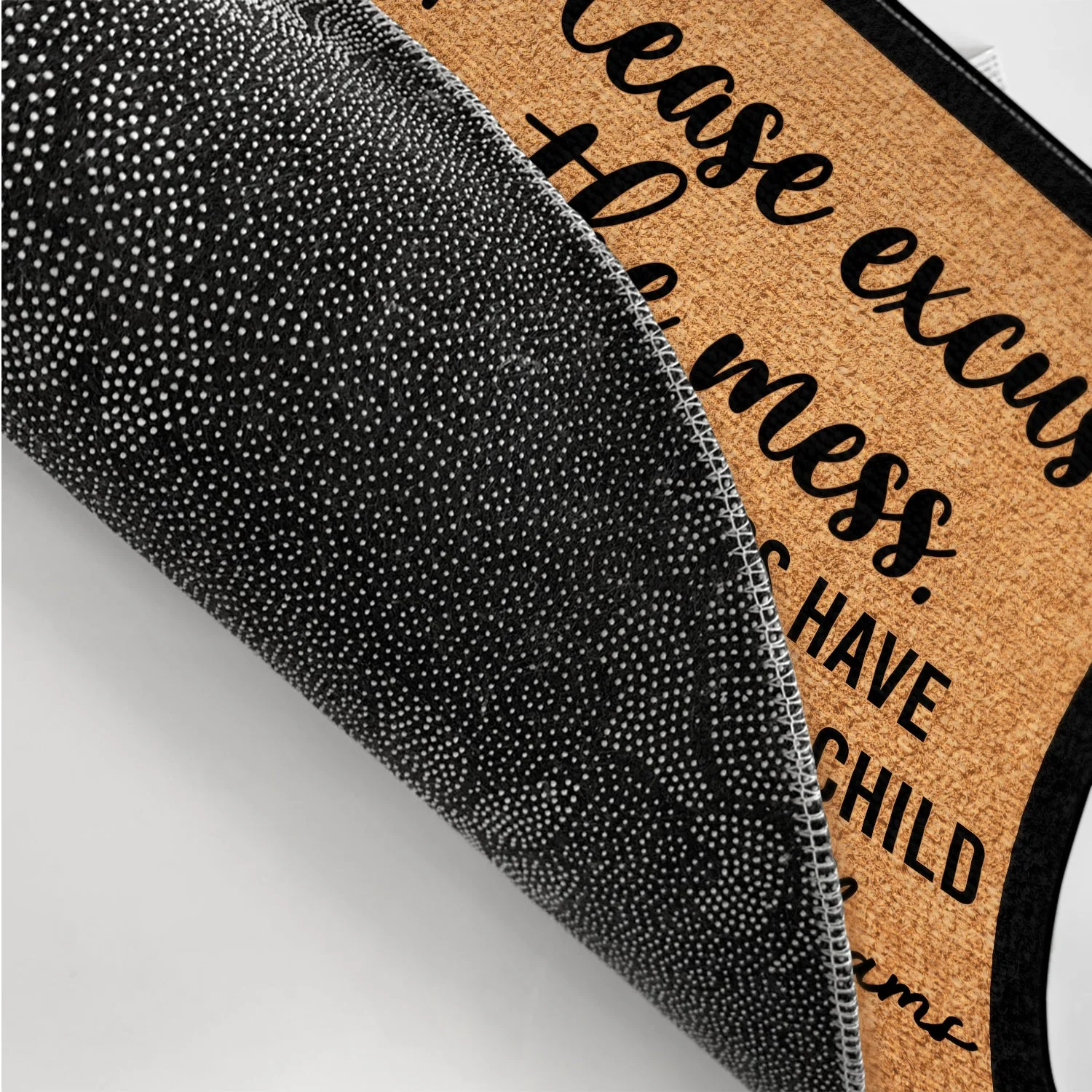 Family Excuse The Mess Flat Art Family - Gift For Family, Home Decor, Housewarming Gift - Personalized Doormat - Image 3