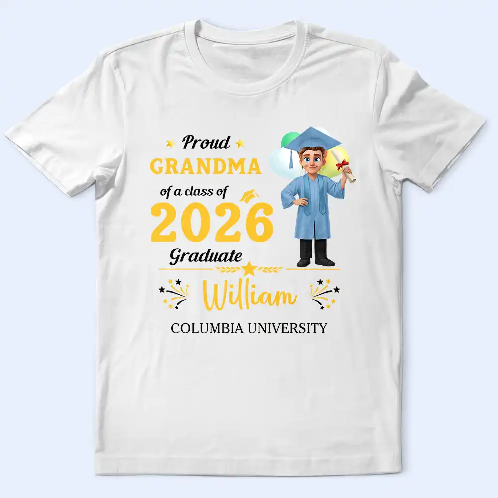 Family Matching Happy Graduation - Personalized T Shirt - Image 2