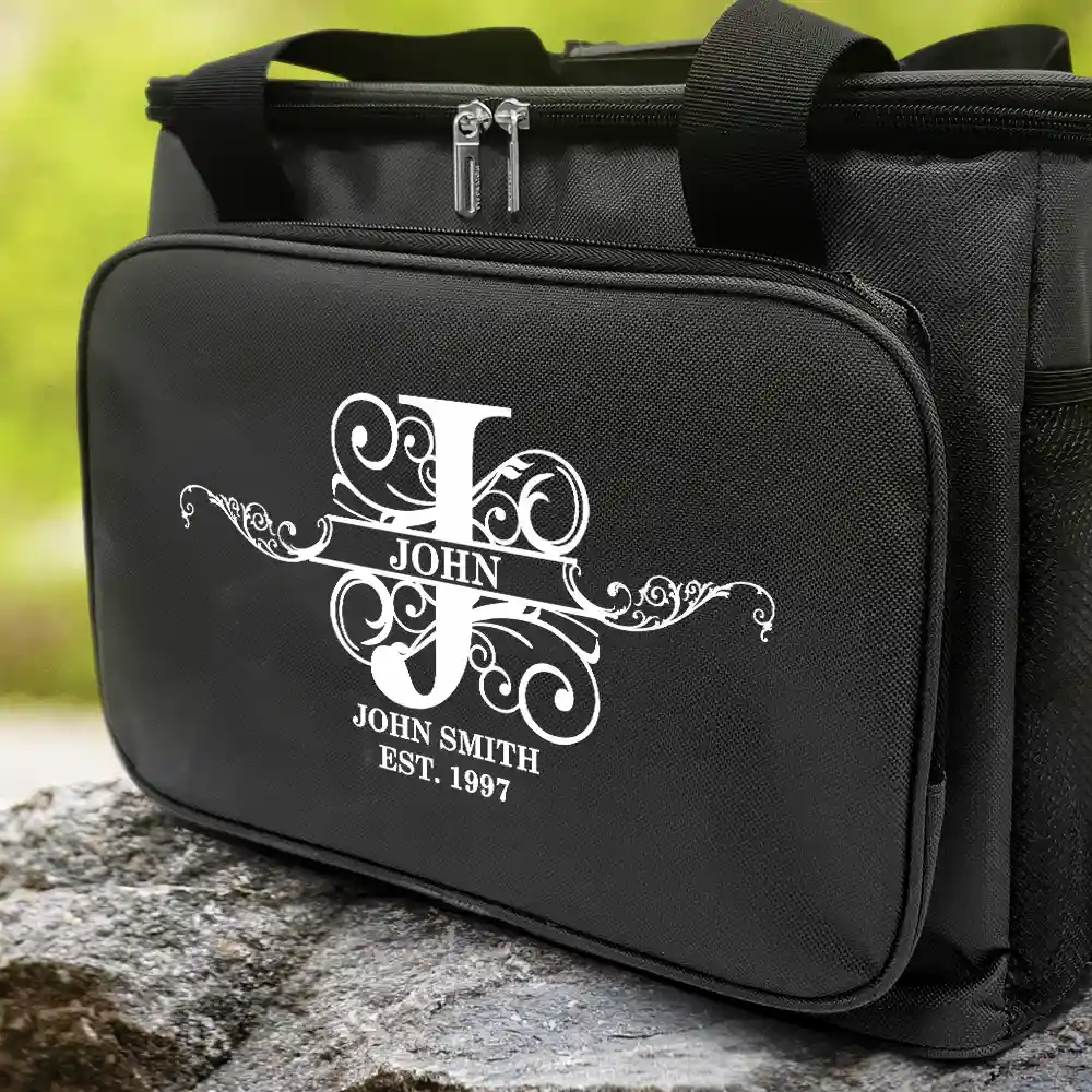 Family Name Monogram - Personalized Lunch Bag, Cooling Tote - Image 2