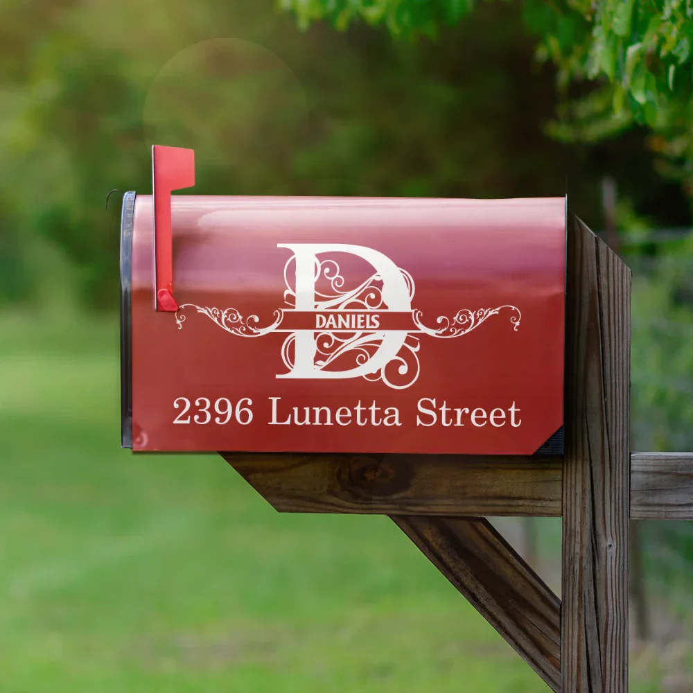 Family Name Monogram - Personalized Mailbox Cover - Image 2