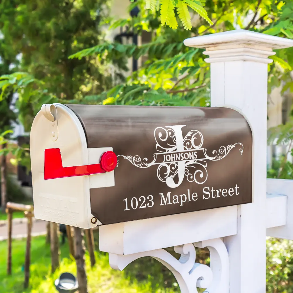 Family Name Monogram - Personalized Mailbox Cover - Image 4