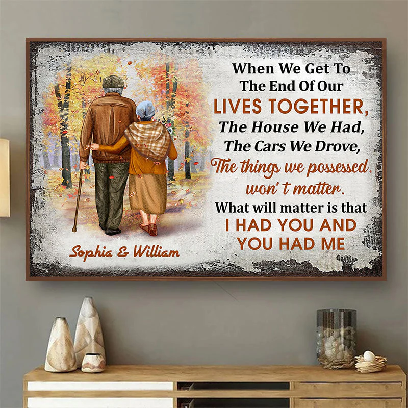 Family Old Couple When We Get Custom Poster, Personalized Couple Wall Art, Couple Gift - Image 2