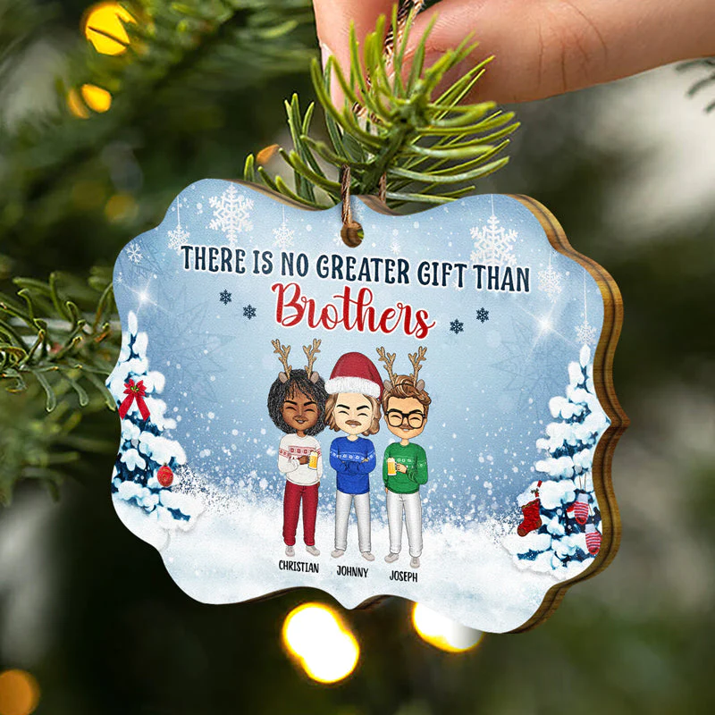 Family Siblings The Greatest Gift Our Parents Gave - Christmas Gift For Sisters And Brothers - Personalized Wooden Ornament - Image 2