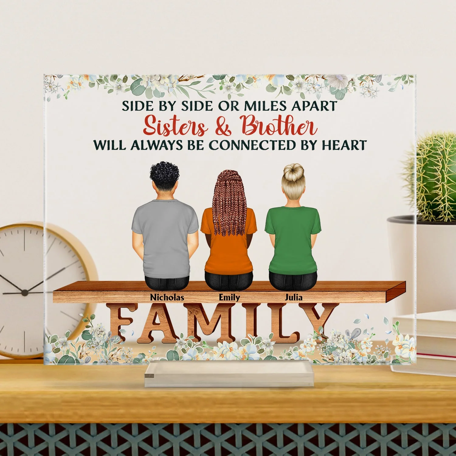 Family The Greatest Gift Our Parents Gave Us Was Each Other - Memorial Gift - Family Gift - Personalized Custom Horizontal Rectangle Acrylic Plaque - Image 3