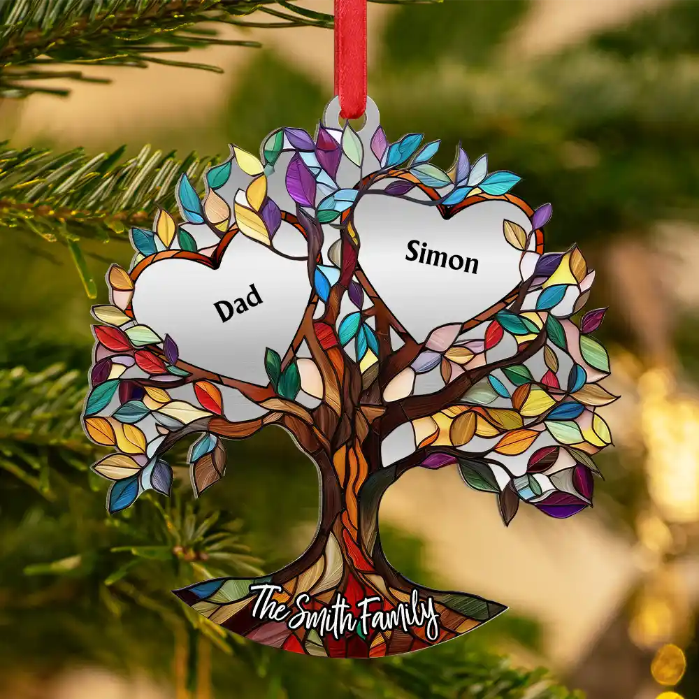 Family Unbreakable Bond Tree Of Life - Personalized Metal Ornament - Image 3