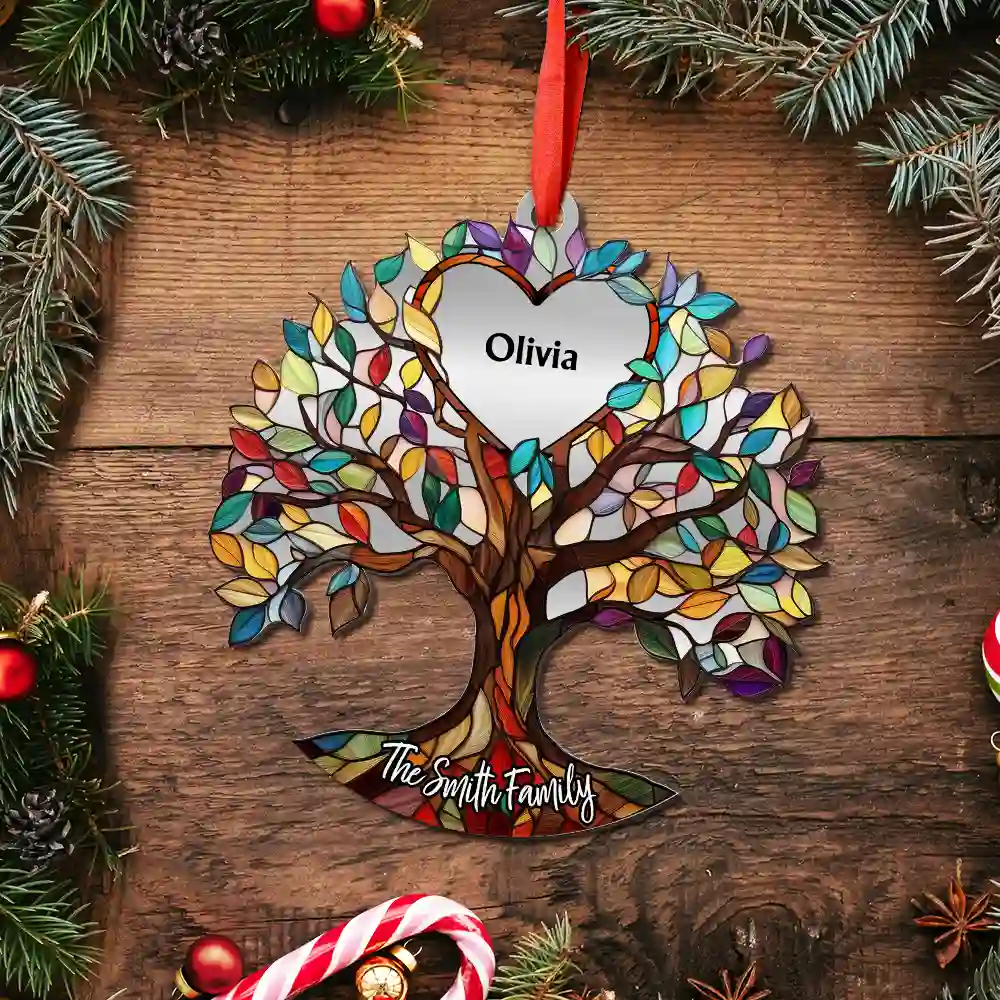 Family Unbreakable Bond Tree Of Life - Personalized Metal Ornament - Image 5