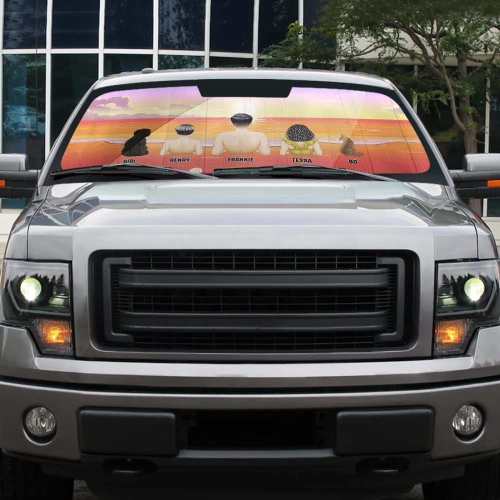 Family Vacation - Personalized Auto Sunshade - Image 5
