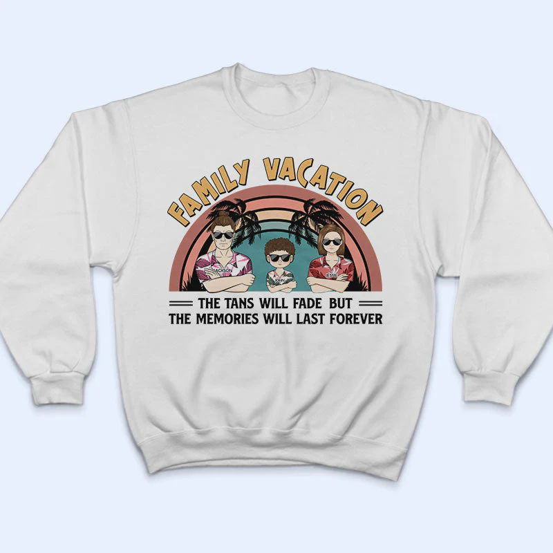 Family Vacation Young Making Memories Together - Personalized Custom T Shirt - Image 5