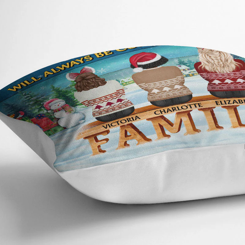 Family Where Begins And Love Never Ends - Christmas Gift For Parents, Grandparents - Personalized Custom Pillow - Image 3