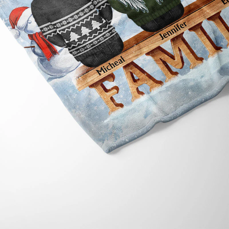 Family Where Life Begins And Love Never Ends - Memorial Gift - Christmas Gift - Personalized Custom Fleece Blanket - Image 3