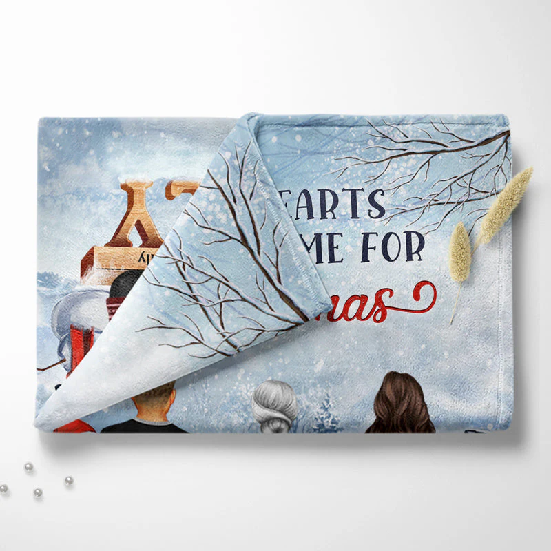 Family Where Life Begins And Love Never Ends - Memorial Gift - Christmas Gift - Personalized Custom Fleece Blanket - Image 4