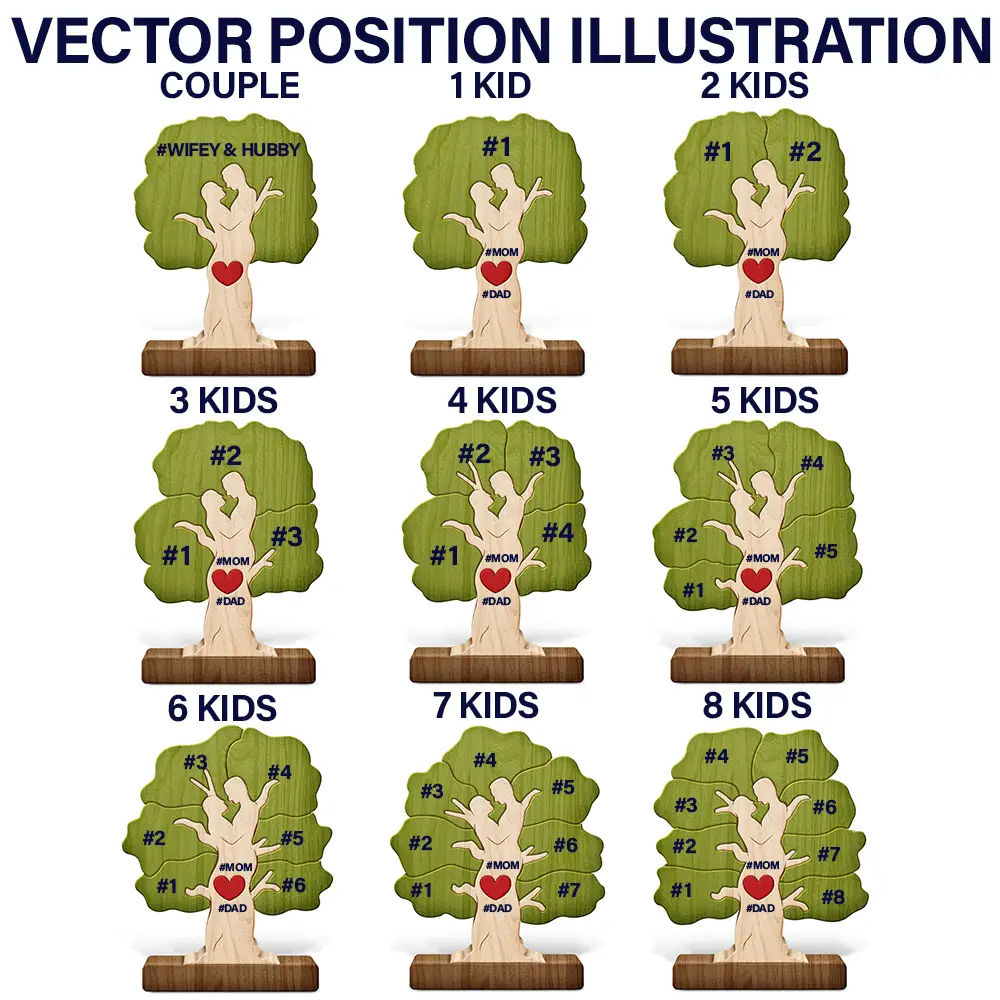 Family Where Life Begins And Love Never Ends - Personalized Custom Shaped Wooden Puzzle - Image 5