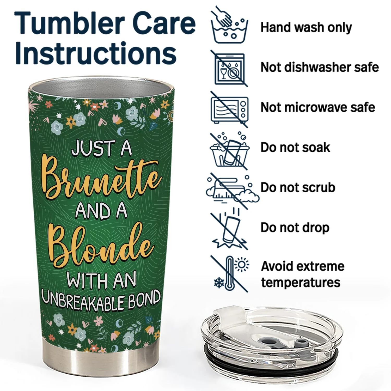 Fashion Bestie Unbreakable Bond - Gift For Besties - Personalized Tumbler - Image 5