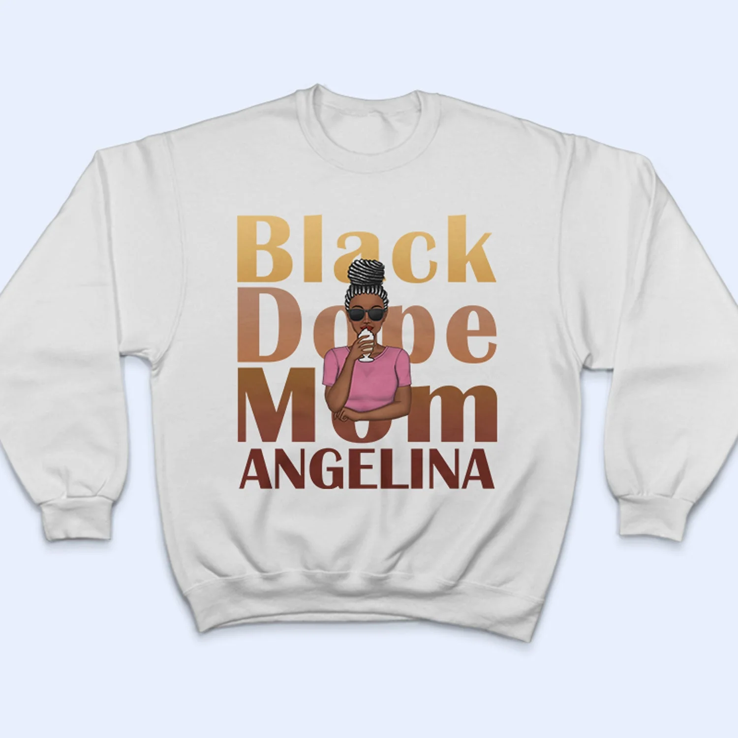 Fashion Lady - Cool Gift For Mom, Mum, Nana, Aunt - Personalized T Shirt - Image 5