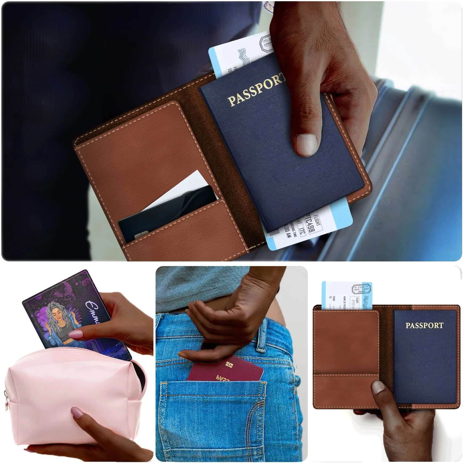 Fashion Zodiac Sign My Horoscope Said To Travel - Personalized Custom Passport Cover, Passport Holder - Image 5