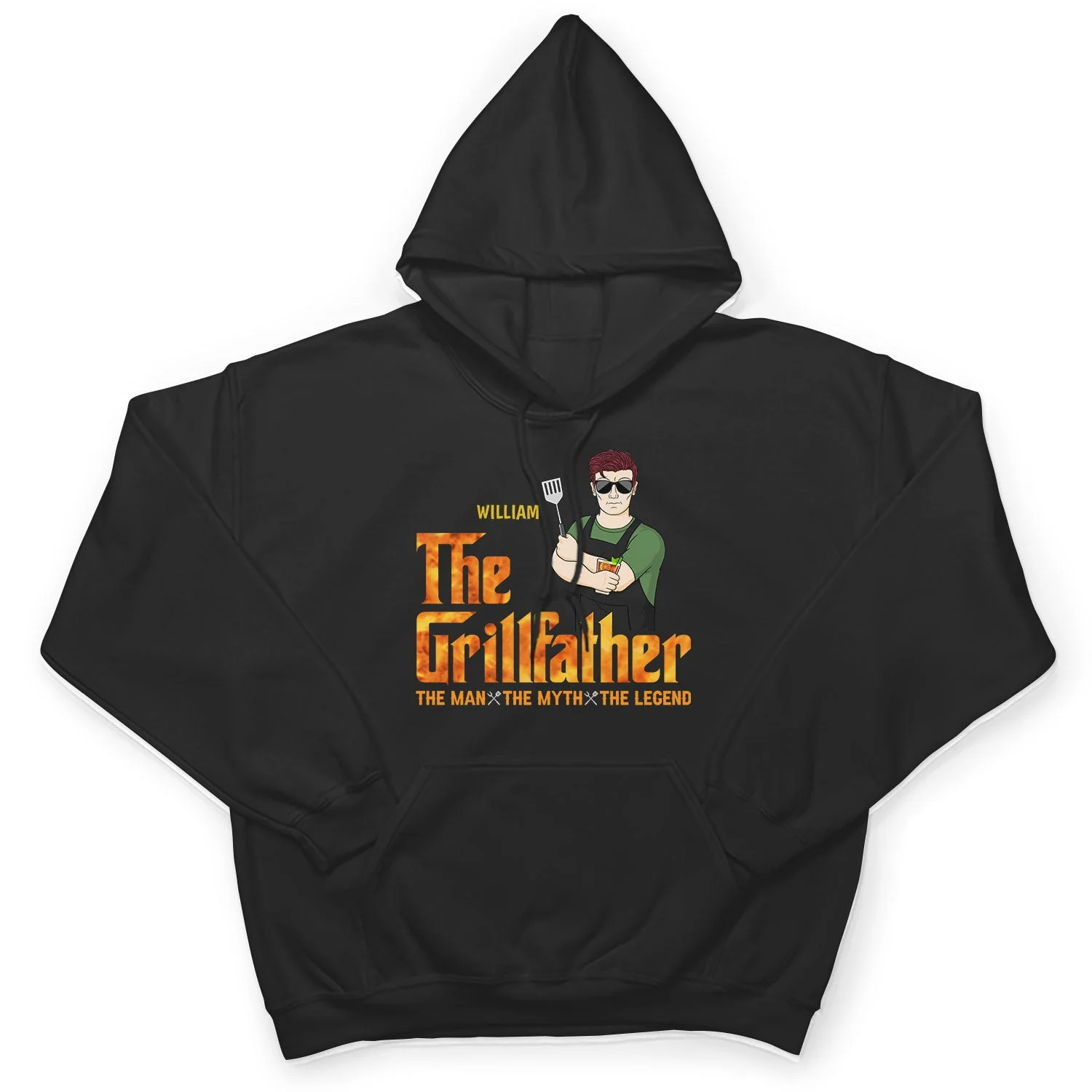 Father Grilling The Grillfather - Gift For Father - Personalized Custom T Shirt - Image 4